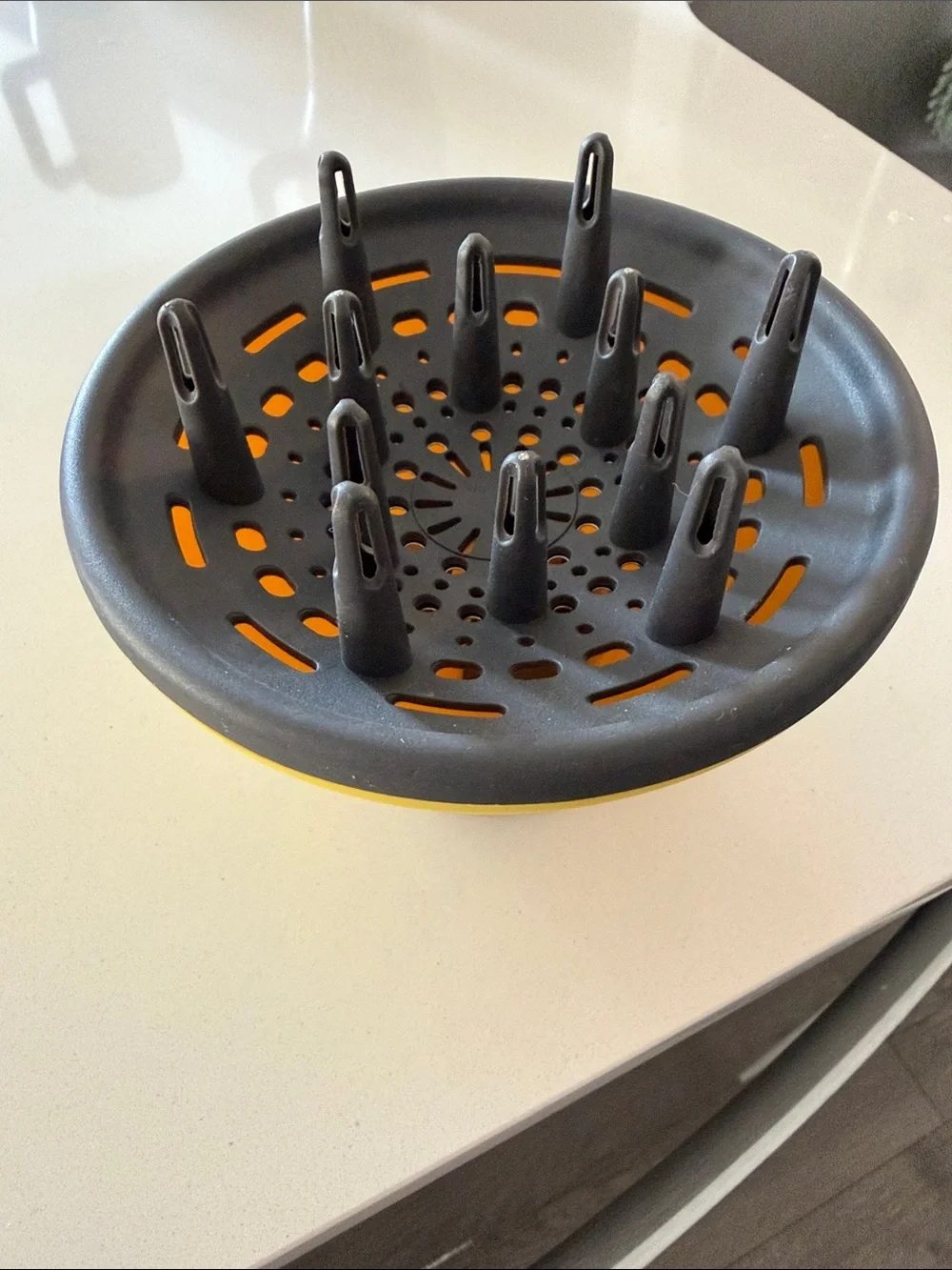 Drybar Yellow and Gray Hair Diffuser Attachment